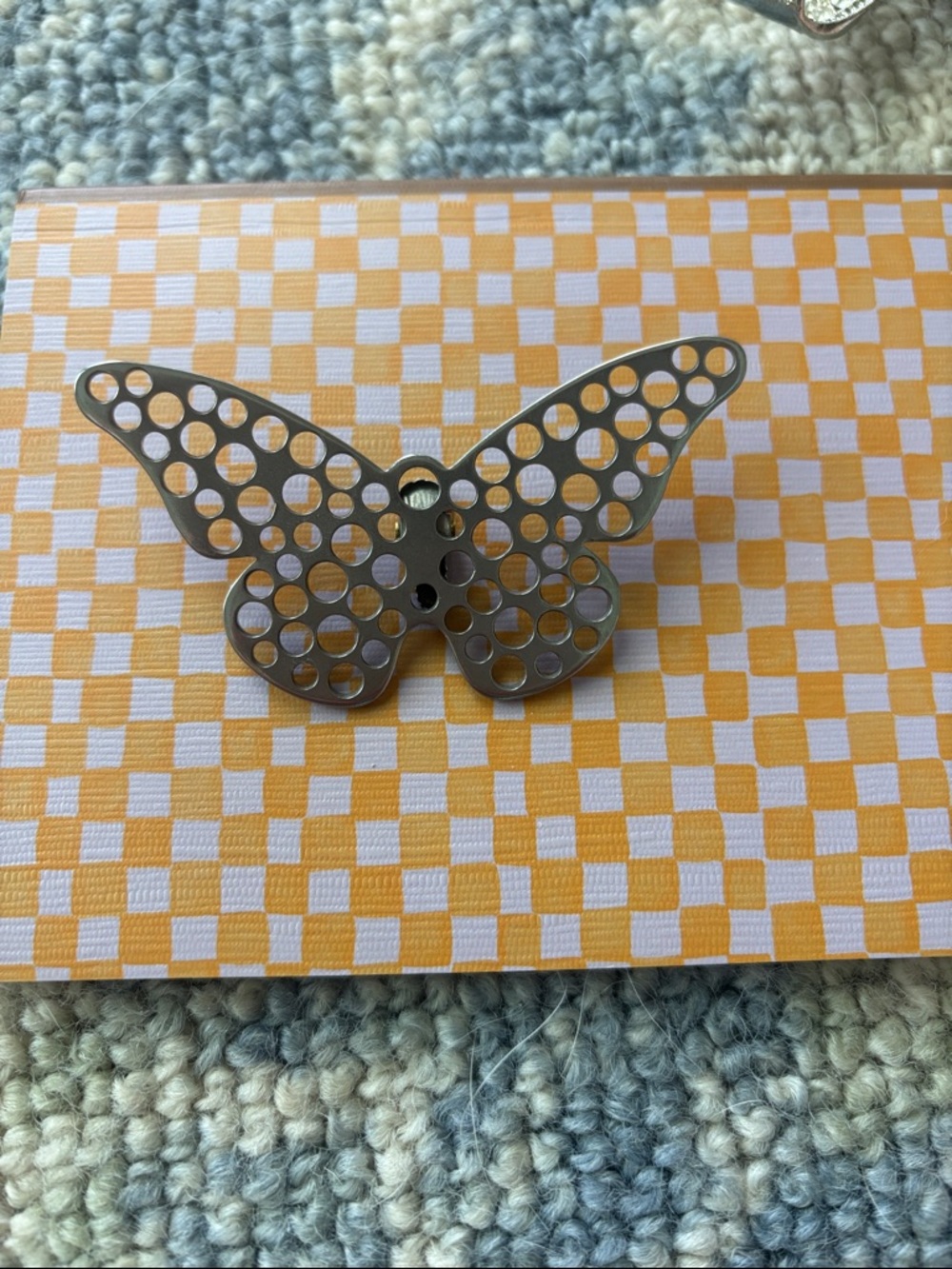 Neiman Marcus Silver Butterfly Cutout Brooch